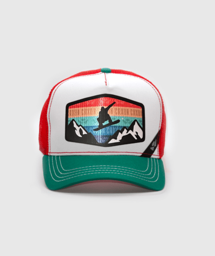 Trucker Roja Blanca y Verde Snow