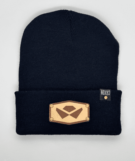 Beanie Lana Negro Parche Logo