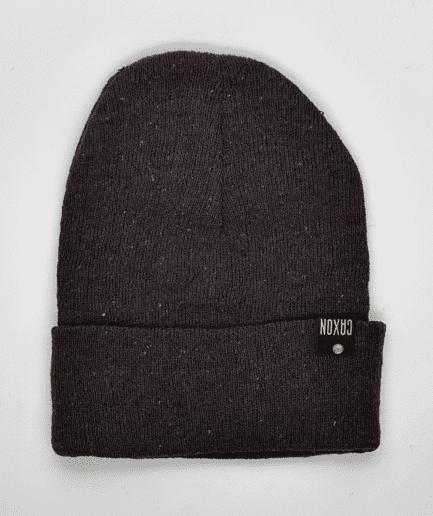 Beanie Lana Kids Marron Jaspeado Liso Caxon