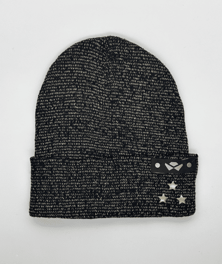 Beanie Lana Dorado con aplique 3 estrellas Logo