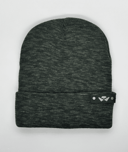 Beanie Lana Verde Liso Logo