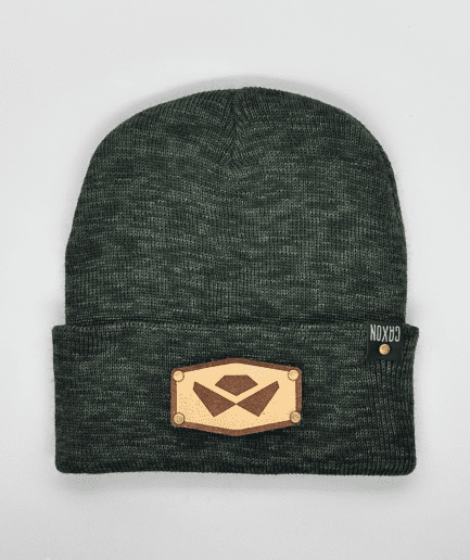 Beanie Lana Verde Parche Logo